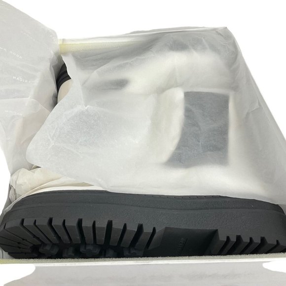 Good American Boots Women Sz 11 Chelsea White Leather GA036V-X $349 Nib - Picture 12 of 12